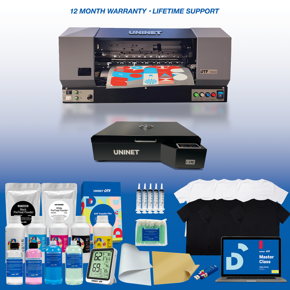 DTF 1000 Printer - Starter Package with 13&quot; x 19&quot; Heat Station