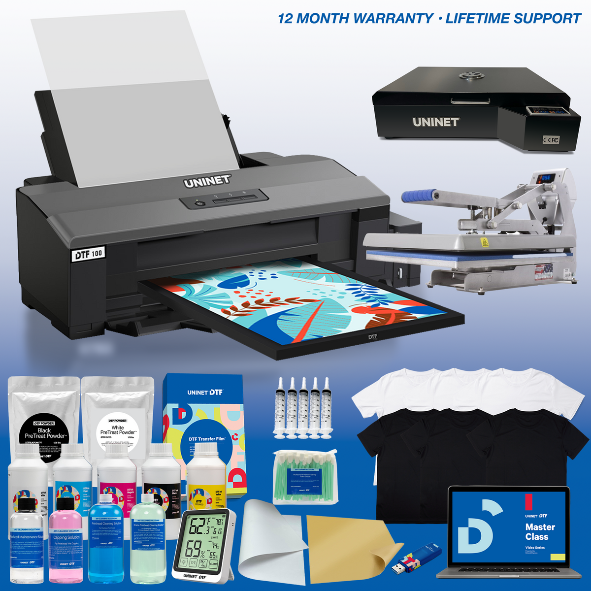 DTF 100 - Deluxe Package With 16” x 24” Heat Station and Hotronix Hover Heat Press 16&quot; x 24&quot;