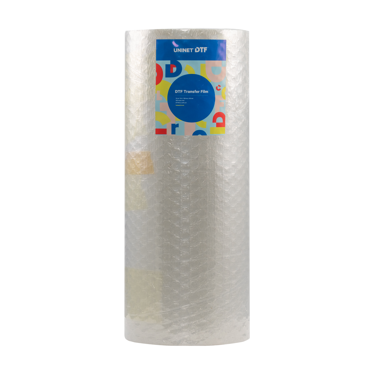 uninet direct to film (dtf) triple coated transfer film roll - front