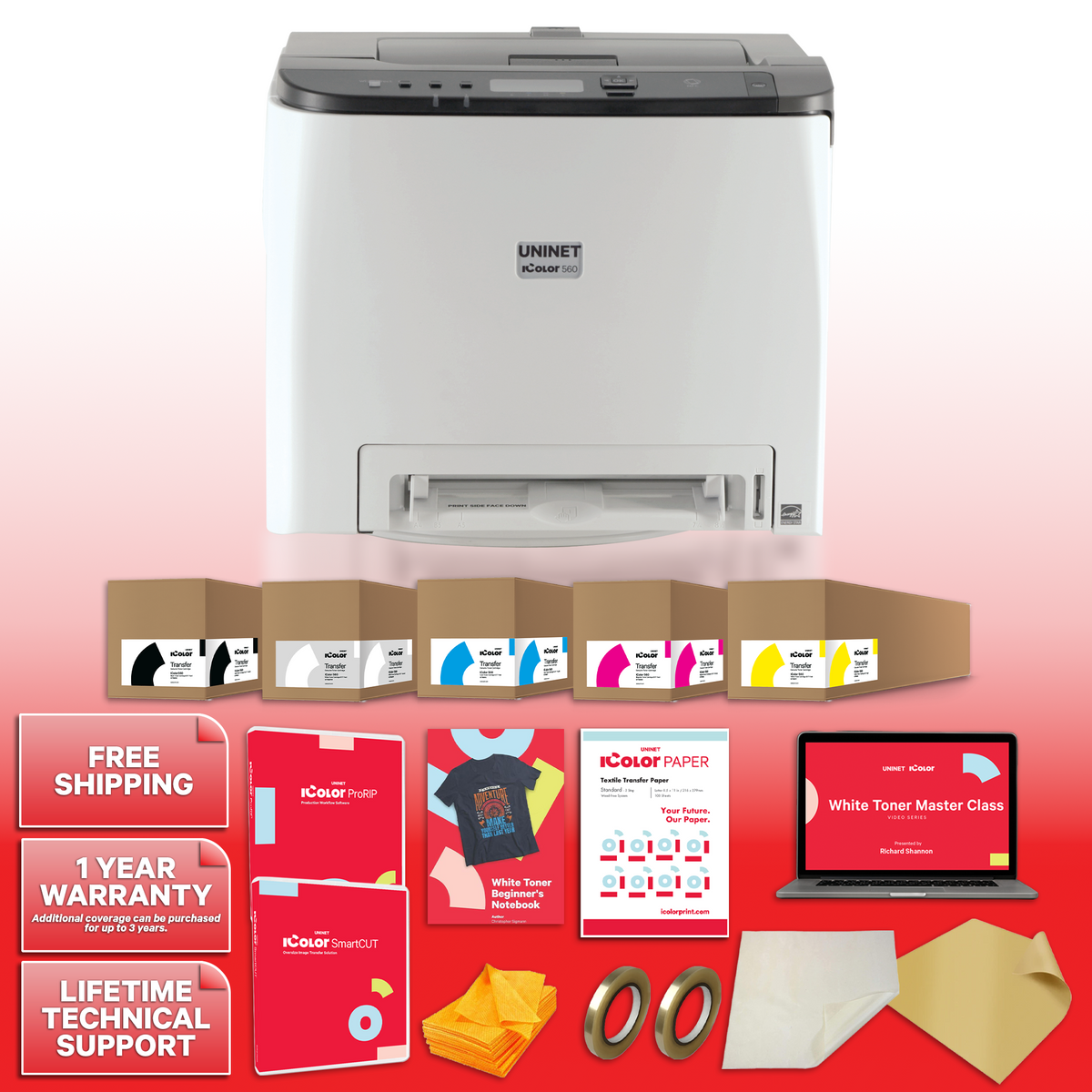 IColor 560 White Toner DTF Printer - Studio Package
