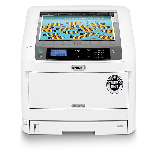 icolor 650 white toner transfer printer - pro package - printer front view